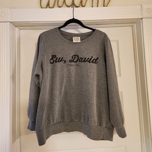 Schitts Creek "Ew David" crewneck from Torrid